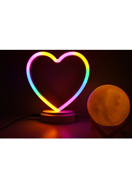 Neon Kalp Ve 3 D Led Küre