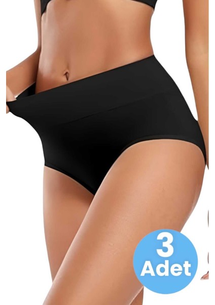 Kadın Dikişsiz Karın Toparlayıcı Slip Külot Korse 3'lü Set fırsatları
