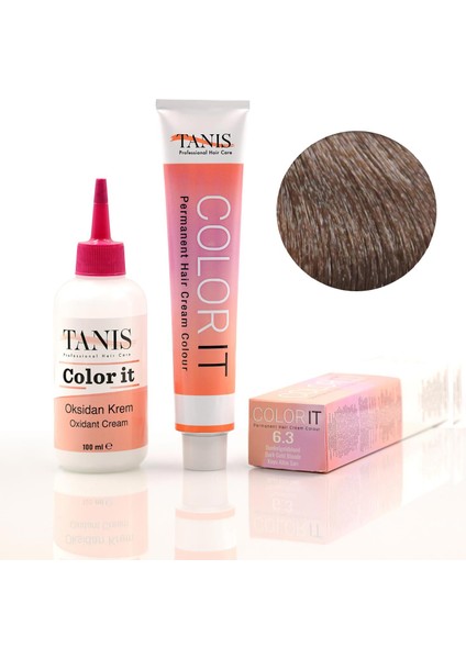 Color-It 100 ml Permanent Saç Boyası 6.3 (Koyu Altın Sarışın)