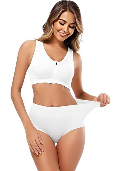 Kadın Dikişsiz Karın Toparlayıcı Slip Külot Korse 3'lü Set fiyatları