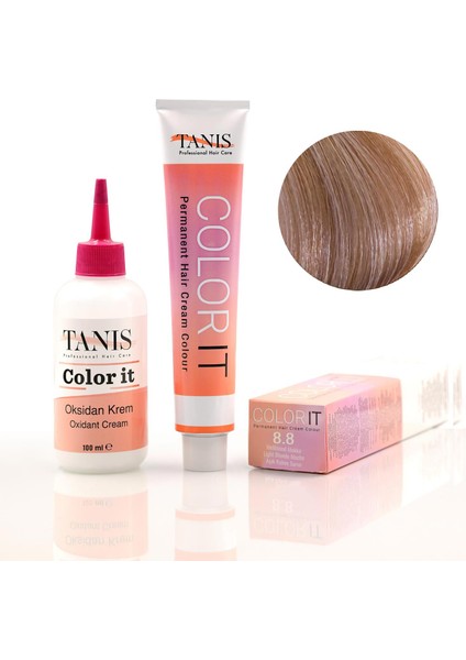 Color-It (100 Ml) Permanent Saç Boyası 8.8 (Açık Kahve Sarışın)