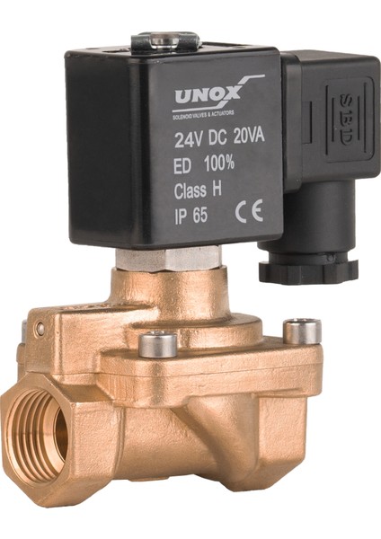 24Vdc Genel Maksat Normalde Kapalı Solenoid Valf 1/2" (0,5-16 BAR)