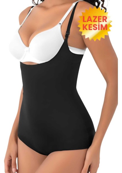 Kadın Lazer Kesim ve Toparlayıcı Göğüs Altı Askılı Body Korse 3'lü Set fiyatları