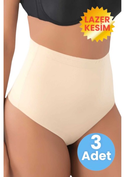 Kadın Lazer Kesim ve Toparlayıcı String Korse 3'lü Set