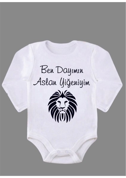Uzun Kollu Organik Pamuk Baskılı Bebek Body Çıtçıtlı Zıbın Zbn052