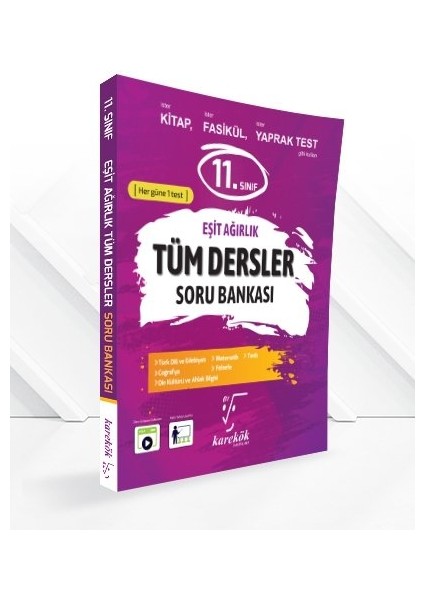 Karekök Yeni Güncel 11.sınıf Eşit Ağırlık Ea Tüm Dersler Soru Bankası