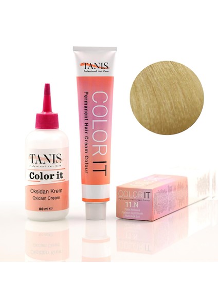 Color-It 100 ml Permanent Saç Boyası 11N (Platin Açık Sarı)