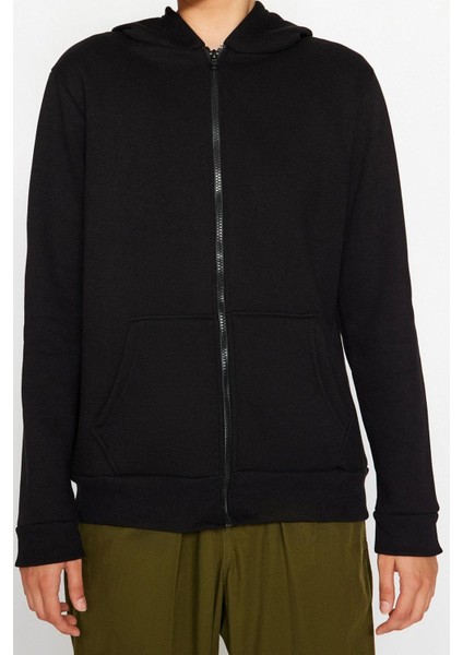 Kadın Moda Şık Regular Kapüşonlu Standart Kol Regular Örme Sweatshirt