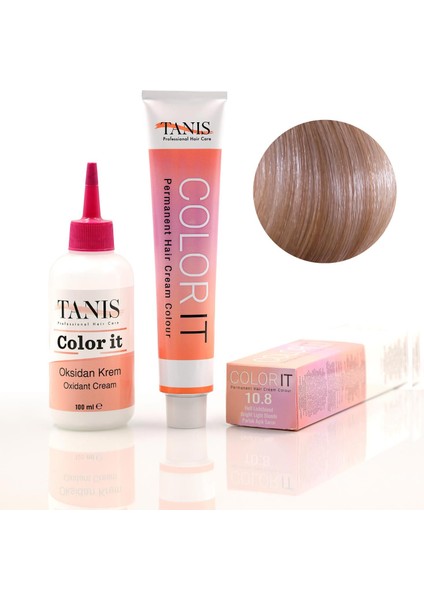 Color-It 100 ml Permanent Saç Boyası 10.8 (Parlak Açık Sarışın)