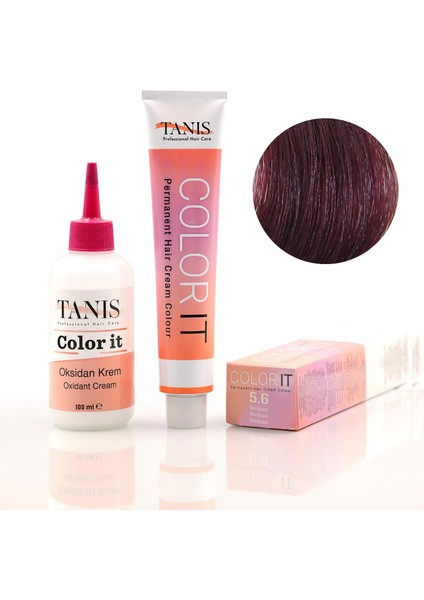 Color-It (100 Ml) Permanent Saç Boyası 5.6 (Bordeaux)