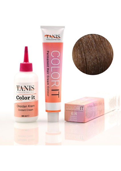 Color-It (100 Ml) Permanent Saç Boyası 6n (Koyu Kumral)