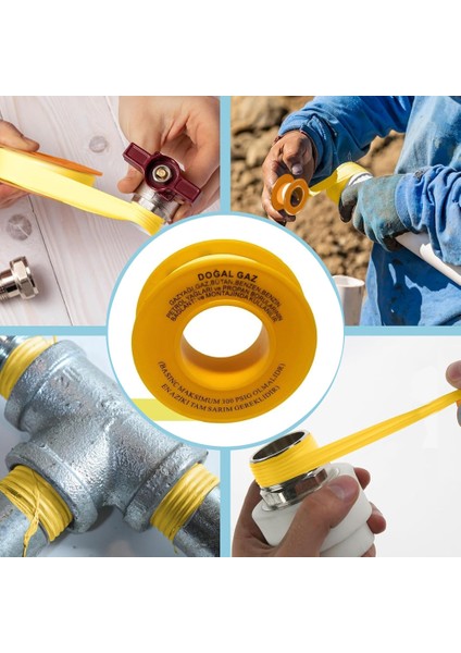 10 Metre Ptfe Doğalgaz Teflon Bant (Güvenliğiniz Için Yüksek Kalite)