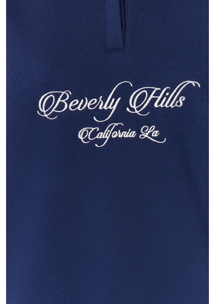 Kadın Oversize Gömlek Yaka Düşük Kol Uzun Gömlek Yaka Nakışlı Fit Kalın Içi Polarlı Örme Sweatshirt indirimleri