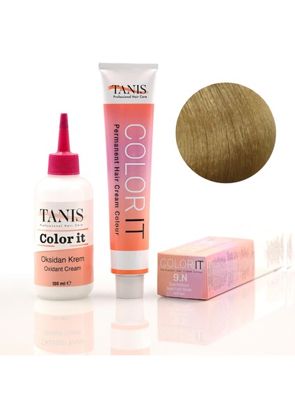 Color-It 100 ml Permanent Saç Boyası 9n (Açık Sarı)