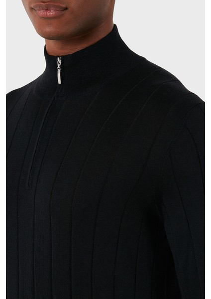Yün Karışımlı Regular Fit Dik Yaka Kazak Erkek Kazak 57150 13118 099