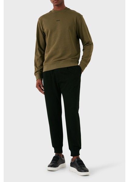 Pamuklu Logolu Relaxed Fit Bisiklet Yaka Sweat Erkek Sweat 50514541 368 modelleri