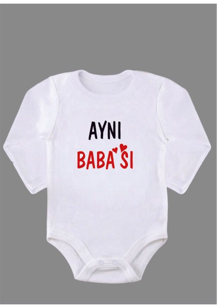 Uzun Kollu Organik Pamuk Baskılı Bebek Body Çıtçıtlı Zıbın Zbn030
