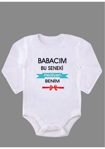 Uzun Kollu Organik Pamuk Baskılı Bebek Body Çıtçıtlı Zıbın Zbn036