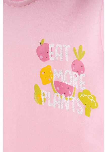 Meyve Sebze Baskılı Pamuklu Pijama Takımı 45165