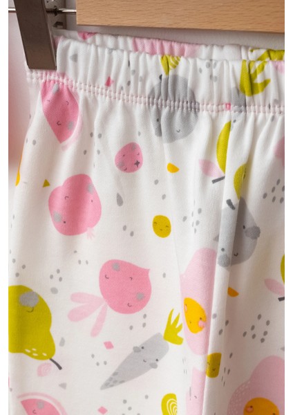 Meyve Sebze Baskılı Pamuklu Pijama Takımı 45165