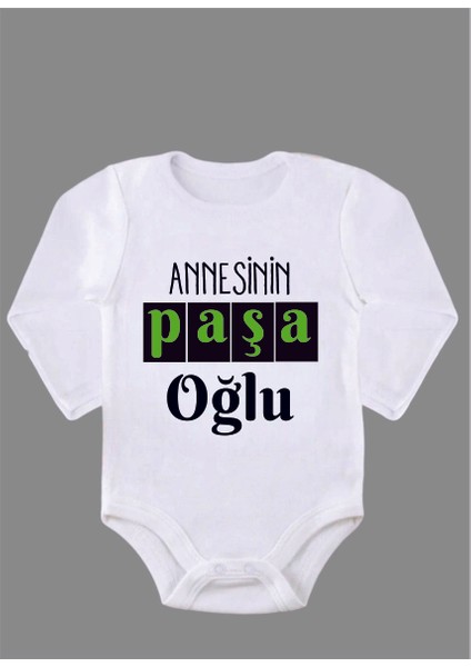 Uzun Kollu Organik Pamuk Baskılı Bebek Body Çıtçıtlı Zıbın ZBN017