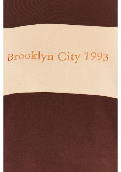 Kadın Büyük Beden Oversize Bisiklet Yaka Düşük Kol Kalın Içi Polarlı Nakış Detaylı Örme Sweatshirt fırsatları