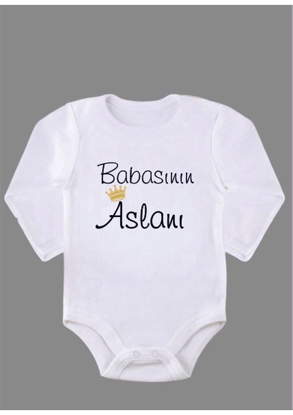 Uzun Kollu Organik Pamuk Baskılı Bebek Body Çıtçıtlı Zıbın Zbn040