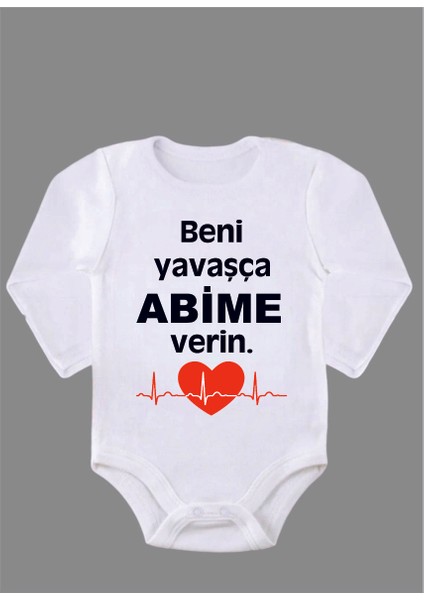 Uzun Kollu Organik Pamuk Baskılı Bebek Body Çıtçıtlı Zıbın Zbn057