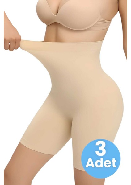Kadın Toparlayıcı Dikişsiz Klasik Korse 3'lü Set