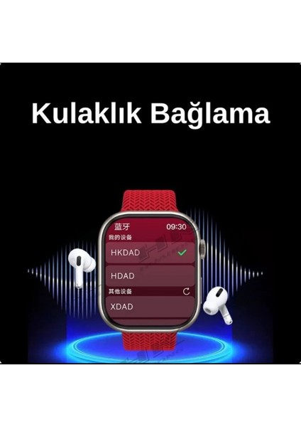 Hk9 Ultra 2 Max 2 GB Dahili Hafıza/chat Gpt/3d Animasyonlu Gen 4 Amoled Watch Ultra 2 Akıllı Saat