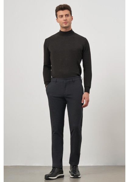 Koyu Lacivert Esnek Yandan Cepli Casual Slim Fit Chino Pantolon 1003245108 fiyatları