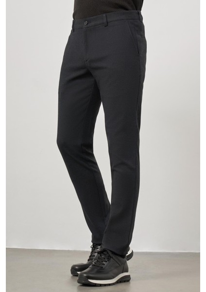 Koyu Lacivert Esnek Yandan Cepli Casual Slim Fit Chino Pantolon 1003245108 fırsatları