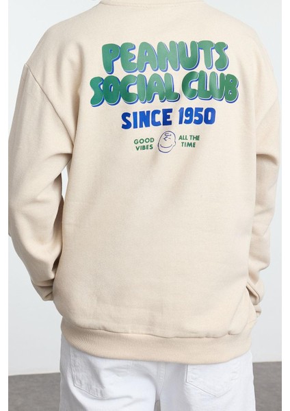 Tarz Bol Bisiklet Yaka Standart Kol Regular Unısex Geniş Kesim Sweatshirt