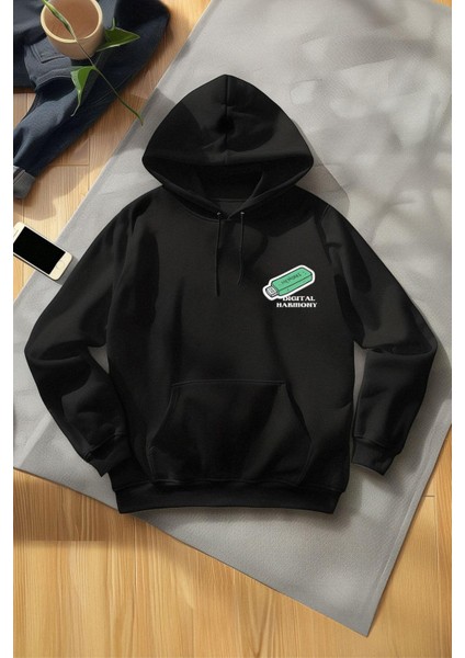 Unisex Tarz Regular Kapüşonlu Standart Kol Standart Normal Kesim Sıcak Tutan Baskılı Sweatshirt