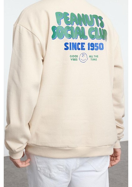 Tarz Bol Bisiklet Yaka Standart Kol Regular Unısex Geniş Kesim Sweatshirt