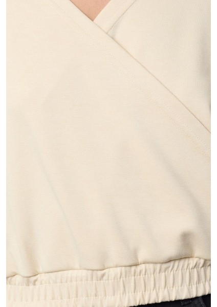 Tarz Regular Kapüşonlu Düşük Kol Regular Normal Kalıp Esnek Örme Sweatshirt modelleri