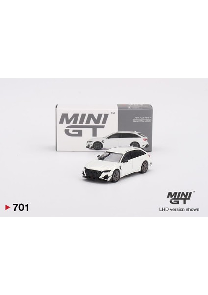 Mini Gt Audi Abt Rs6-R Glacier White Metallic 701