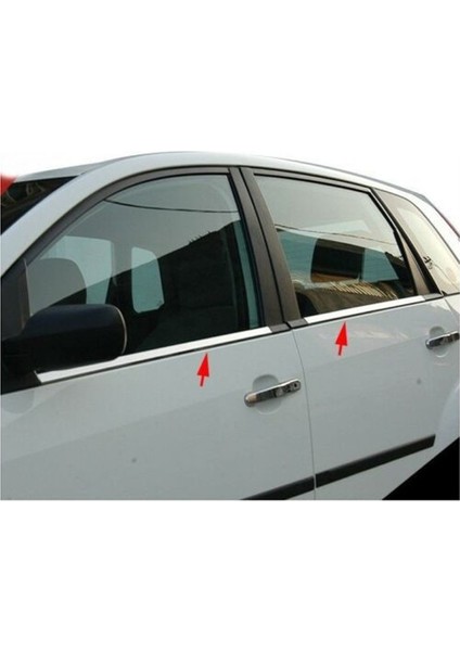 Ford Fiesta Uyumlu 2002-2009 Krom Cam Çıtası 4 Parça Paslanmaz Çelik fiyatları