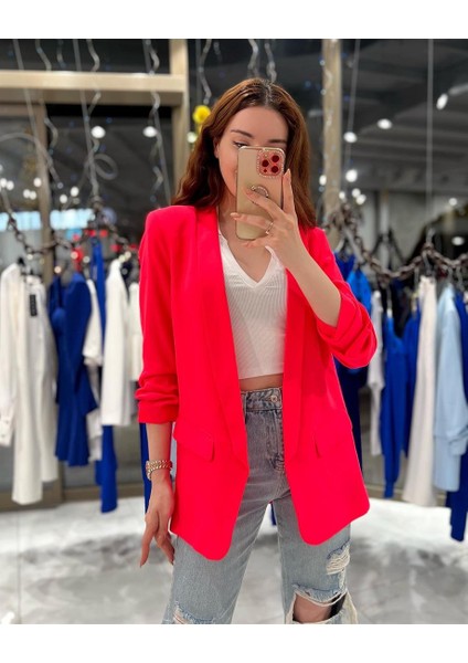 Annabel Ceket Neon Pembe