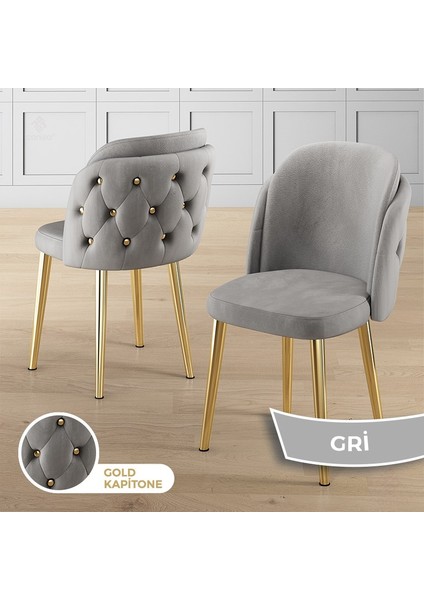 Rigel Serisi 80x130 Lak Panel Beyaz Mermer Desen Masa Takımı Gold Ayaklı 4 Sandalye fırsatları