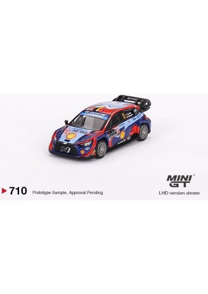 Hot Wheels Mini Gt Hyundai I20 N Rally1 Hybrid #11 2023 Rally Monte Carlo 3rd Place 710