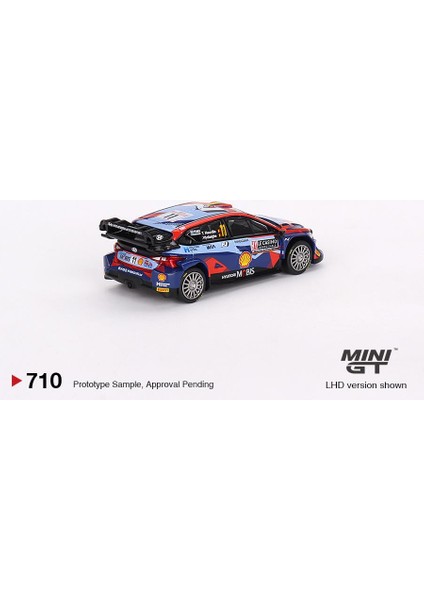 Hot Wheels Mini Gt Hyundai I20 N Rally1 Hybrid #11 2023 Rally Monte Carlo 3rd Place 710