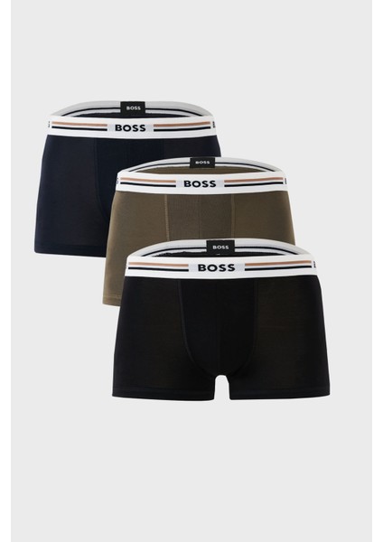 Streç Logo Baskılı 3 Pack Boxer Erkek Boxer 50492200 964