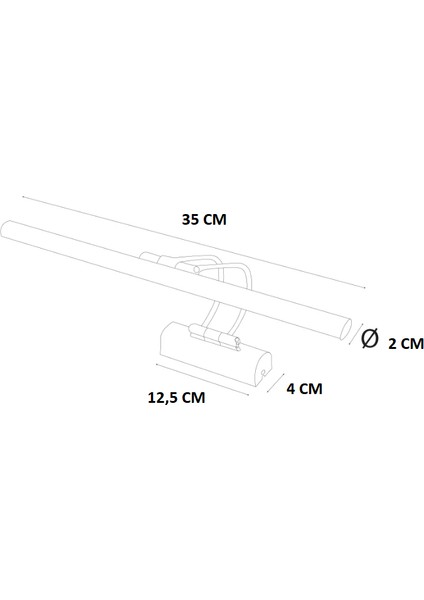 Flüt Kuğu Ledli Banyo Duvar Aydınlatması 6W MX-4320
