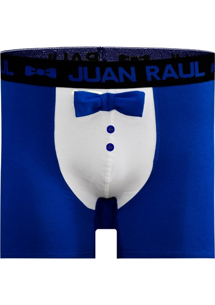 Munivy Juan Raul Papyon Desenli Mavi Rahat Erkek Boxer
