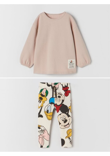 Zara Minnie Mouse Kız Çocuk Alt-Üst Takım