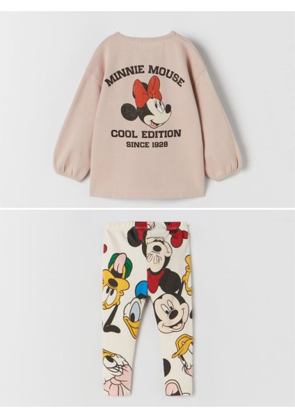 Zara Minnie Mouse Kız Çocuk Alt-Üst Takım