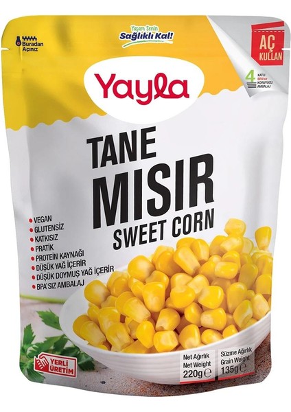 Tane Mısır 220 gr x 8 Adet
