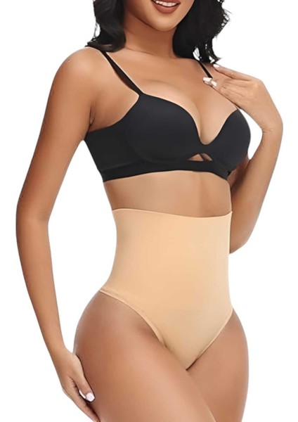 Kadın Dikişsiz Yüksek Bel Karın Toparlayıcı String Korse