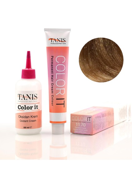 Color-It 100 ml Permanent Saç Boyası 11.70 (Platin Vanilya Sarısı)